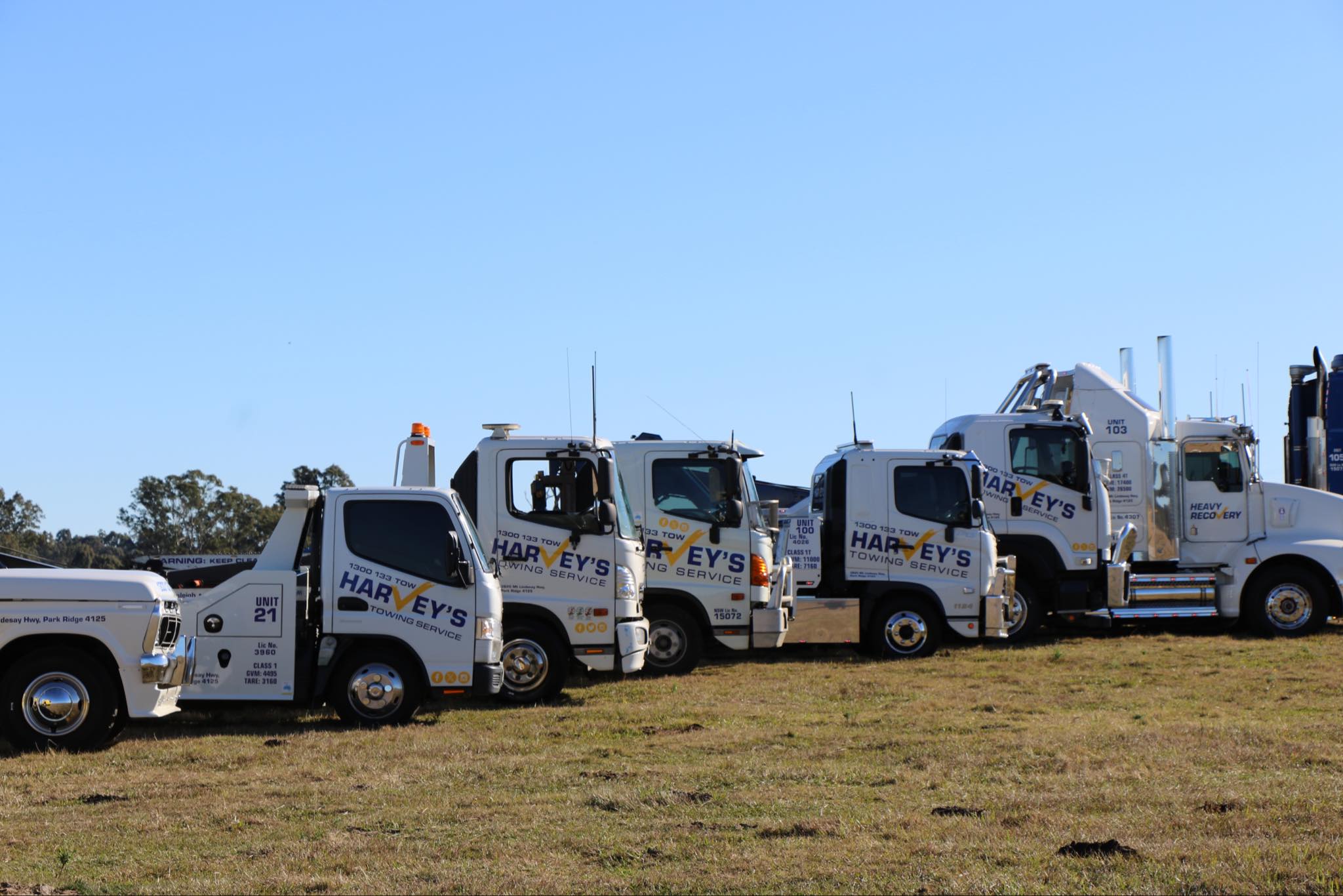 Harvey's tow truck servicing Ipswich for emergency breakdown
