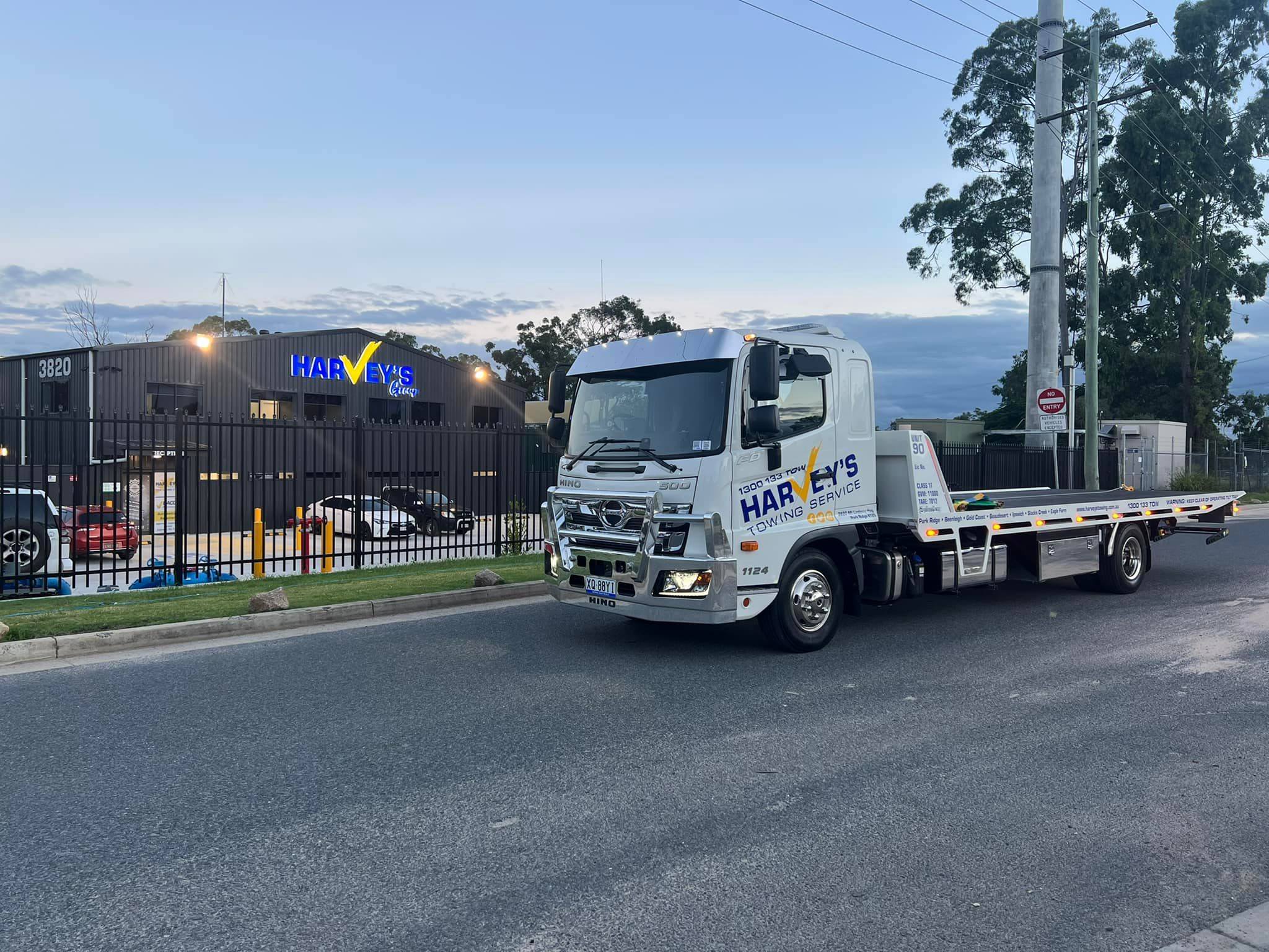 Harvey's Truck In Front of Depot hydrogen powered